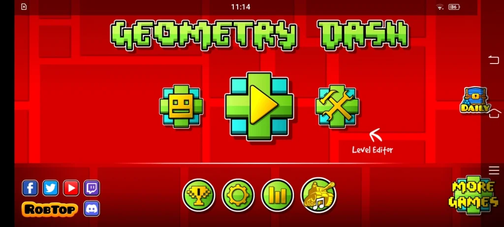 guide to select the level and start to paly