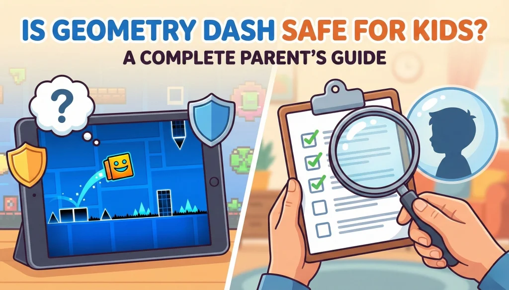 is geometry dash safe for your kids in visual guide