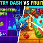 Geometry Dash vs Fruit Ninja