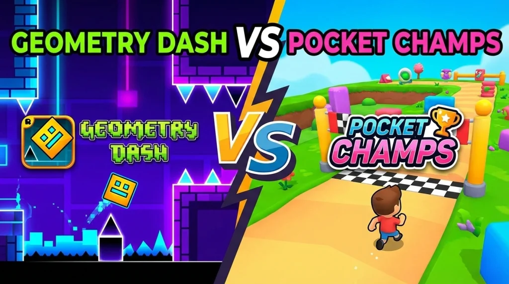 Geometry Dash vs Pocket Champs
in image view 