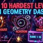Top 10 Hardest Levels in Geometry Dash