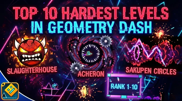 Les 10 niveaux les plus difficiles dans Geometry Dash